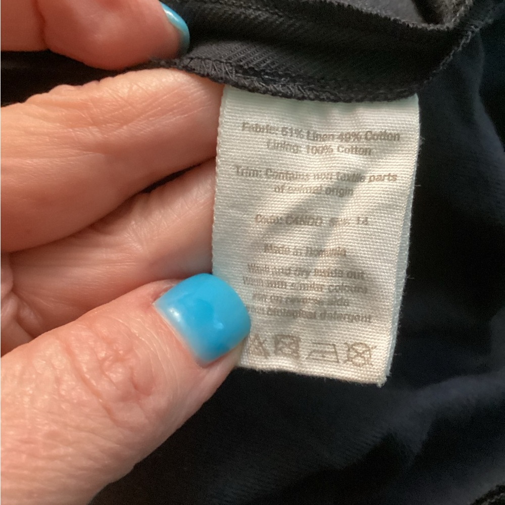 Cotton Linen V-Neck Jumpsuit - Picture 6 of 6